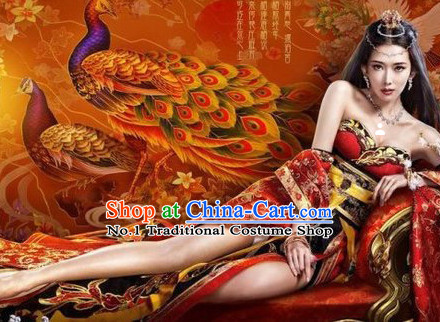 Asian Sexy Queen Carnival Costumes and Hair Accessories