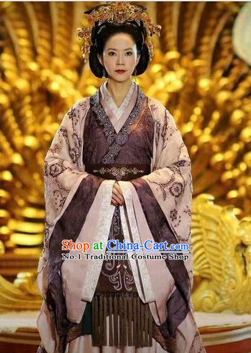 Chinese Traditional Queen Costumes and Hair Accessories