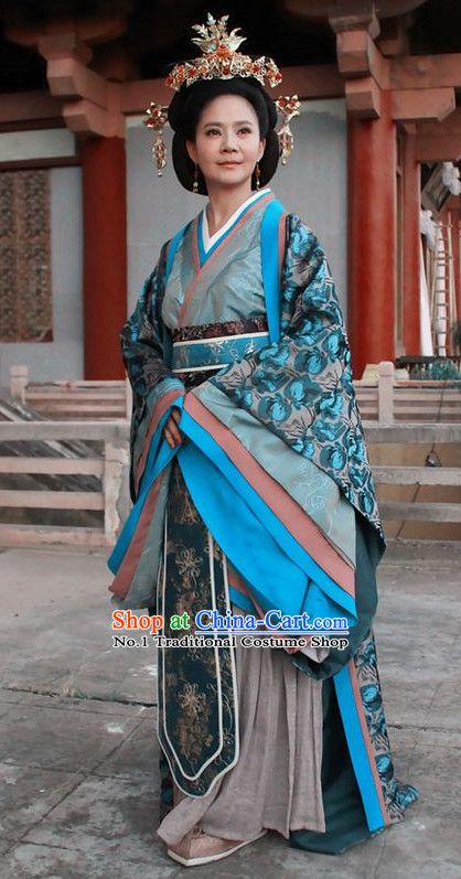 Chinese Traditional Queen Costume and Hair Accessories