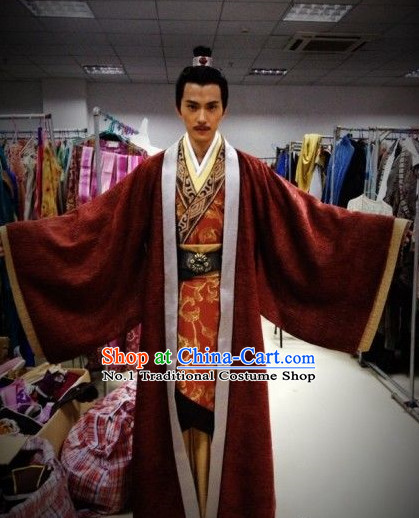 Chinese Traditional Nobles Clothes and Hat for Men