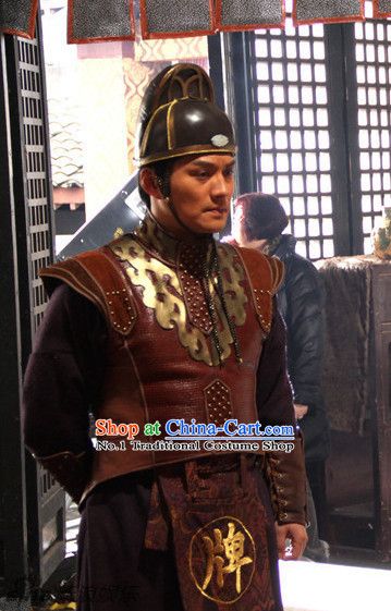 China Ancient Bodyguard Official Costumes and Hat