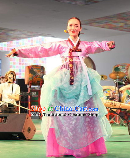 Korean Traditional Folk Dancing Costumes for Women