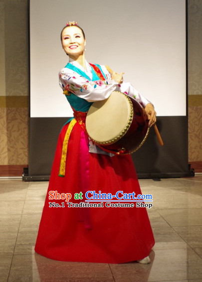 Korean Traditional Drum Dance Costumes for Women