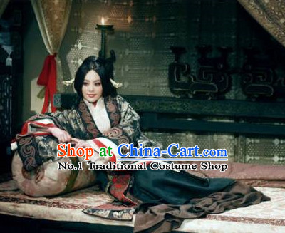 Chinese Empress Stage Costumes and Hair Ornaments