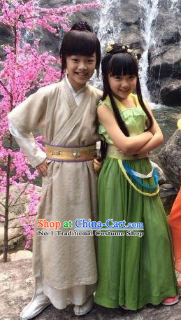 Chinese Lengend of the Ancient Sword Hero TV Play Fairy Costumes for Kids