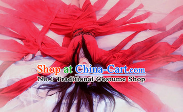 Asian Red Fairy Costumes Complete Set