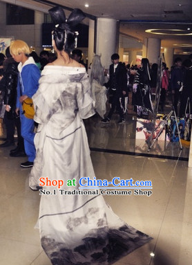 Chinese Classical Hanfu Guzhuang Dresses Complete Set