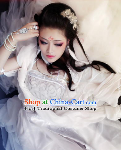Chinese Traditional White Romantic Wedding Plus Size Dresses