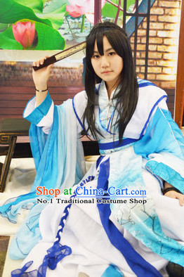 Blue Chinese Classical Cosplay Costumes