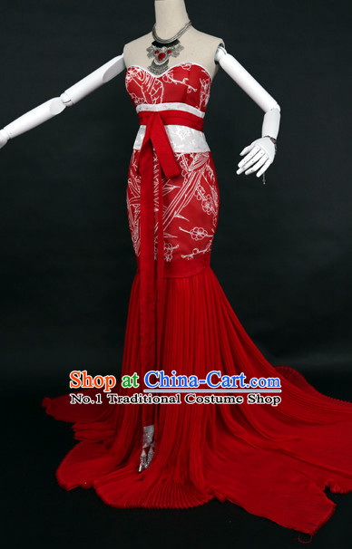 Chinese red weddings dresses