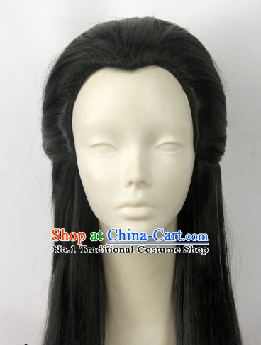 Chinese Fashion Long Black Hair Wig