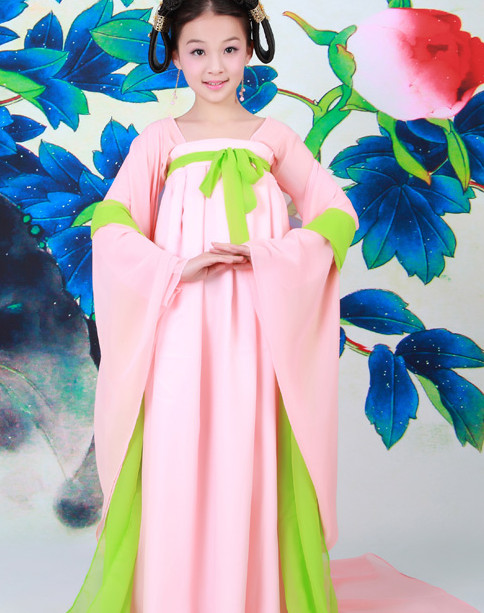 Chinese Imperial Maid Costumes and Accessories for Girls Halloween Asian Fashion Ancient China Hanfu
