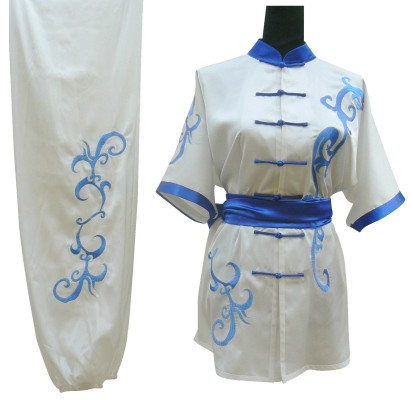 White Top Kung Fu Martial Arts Costumes Complete Set for Adults