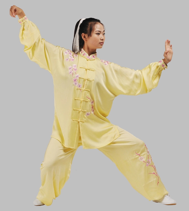 Top Plum Blossom Embroidery Martial Arts Uniforms Complete Set