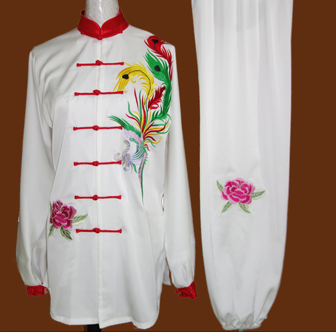 Phoenix Embroidery Wing Chun Kung Fu Wooden Dummy Practice Suits