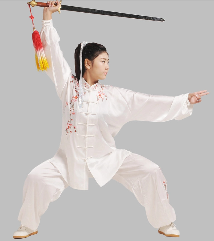 China White Tai Chi Chuan Tai Chi Pants Tai Chi Blouse Outfit