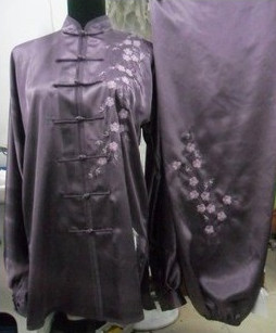Top Flower Embroidered Tai Ji Competition Championship Suit