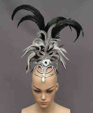 Profesional Stage Performance Feather Headwear