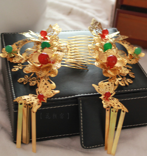 Chinese Traditional Handmade Hair Accessories Comb Fascinators Headbands Bridal Headpieces