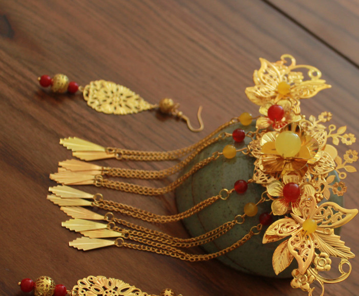 Chinese Traditional Hair Accessories Hair Fascinators Headbands Bridal Headpieces