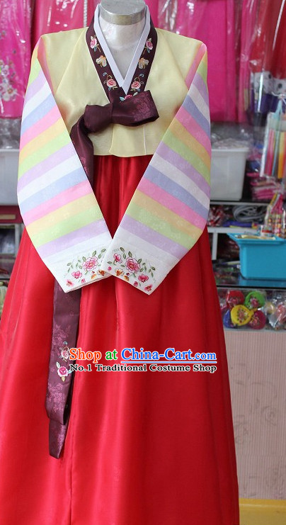 Traditional Korean Apparels Tops Skirt Clothes for Women