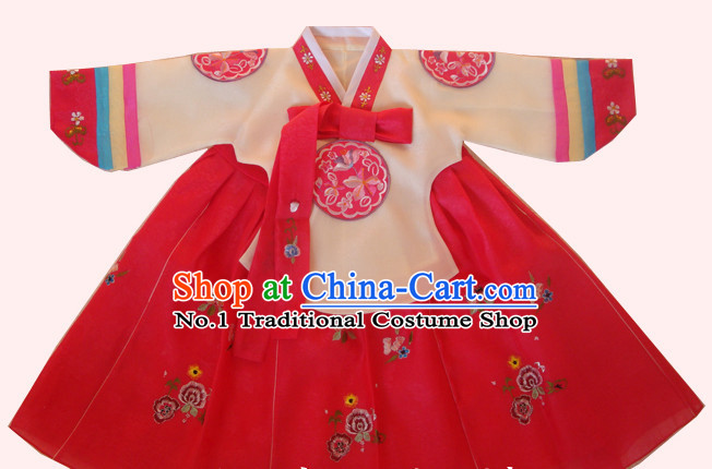 Korean Hanbok Dancing Costumes for Girls