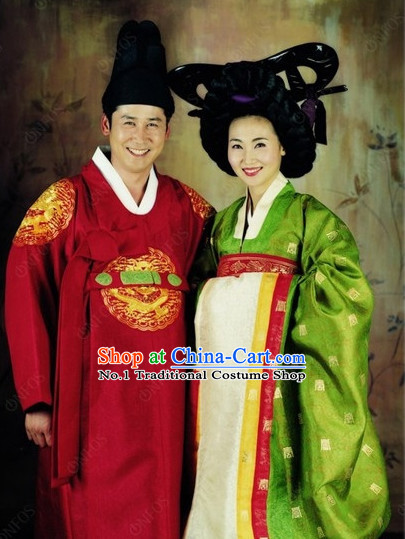 Korean Traditional Dresses for Husband and Wife