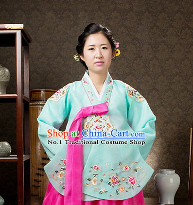 Korean Traditional Official Female Dangui Hanbok Clothing Complete Set