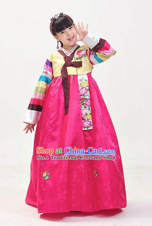 Traditional Korean Clothing Custom Made Girls Hanbok for Birthday