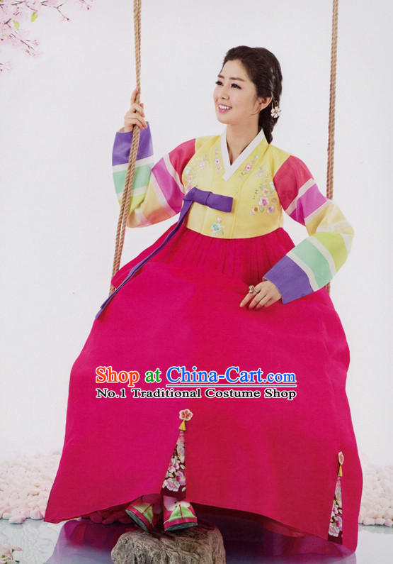 Korean Traditional Clothing Custom Made Women Dangwi Hanbok Ceremony Birthday Party Halloween