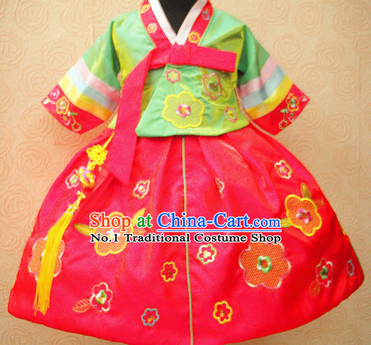 Korean Traditional Dresses Dance Costumes for Girls