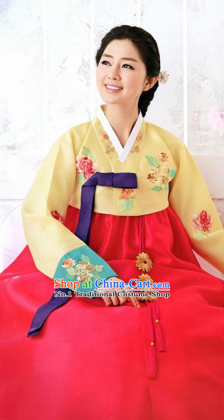 Korean Custom Made Female Hanbok for Wedding Party Ceremony Halloween