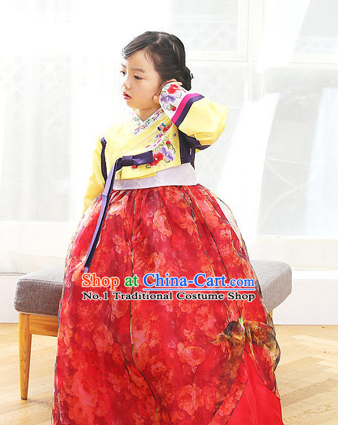 Korean Princess Traditional Hanbok Clothing Dress online Kids Clothes Designer Clothes