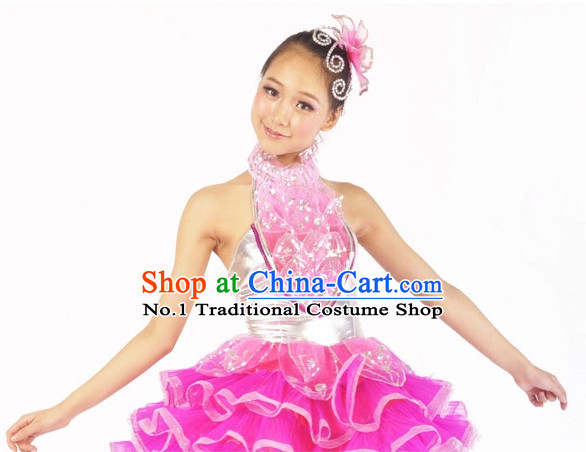 Chinese Ballerina Costume Contemporary Costumes and Headwear for Women