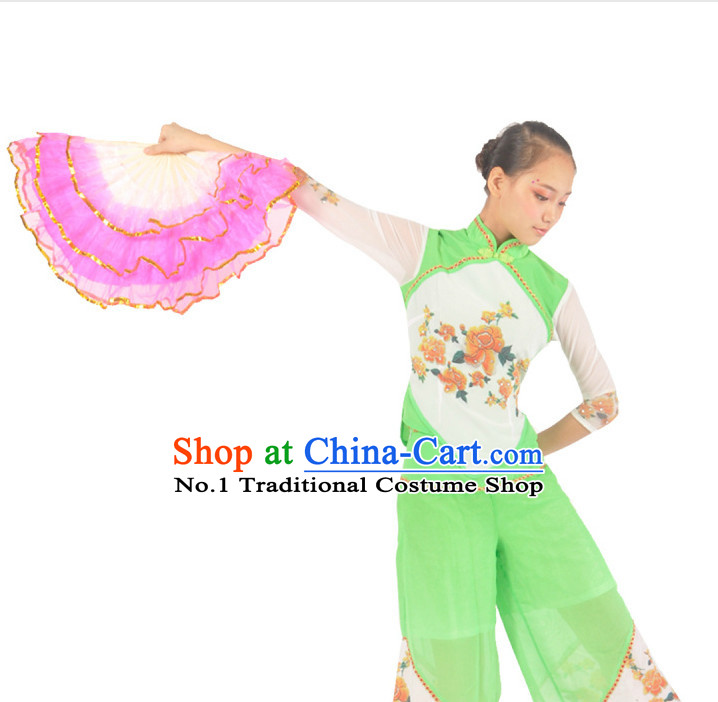 China Shop Chinese Classic Fan Dance Costumes Girls Dancewear for Women