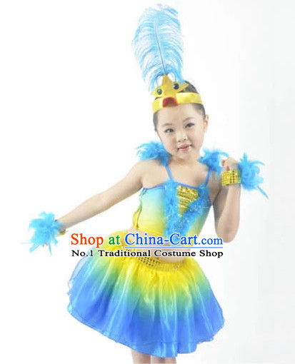 Custom Made Chinese Modern Group Dance Costumes for Kids