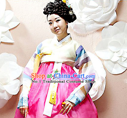 Korean Traditional Special Day Hanbok Dresses Complete Set for Women