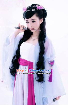Asian Fashion Butterfly Fairy Costumes and Hair Accessories Complete Set for Women