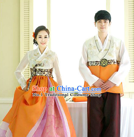 Top Korean Bridal Couple Clothing Complete Set for Men and Women