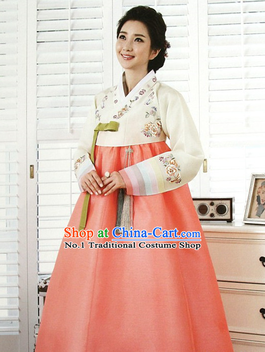 Top Korean Ladies Official Reception Hanbok Dresses Complete Set