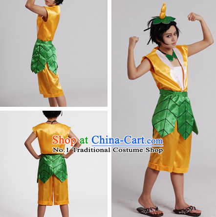 Chinese Cartoon Character Gourd Doll Costumes for Men or Kids