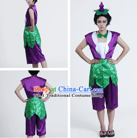 Chinese Cartoon Character Gourd Doll Costumes for Men or Kids