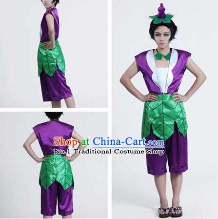 Chinese Cartoon Character Gourd Doll Costumes for Men or Kids