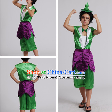 Chinese Cartoon Character Gourd Doll Outfits for Men or Kids