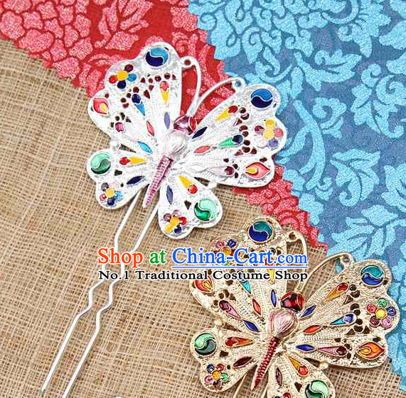 Korean Traditional Handmade Butterfly Hair Accessories for Women