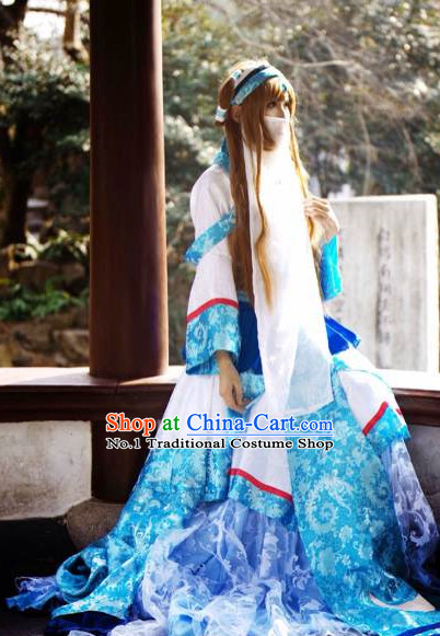 Chinese hanfu ancient costumes cosplay princess empress clothing outfit