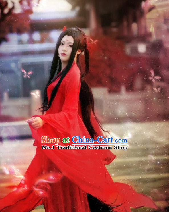 Chinese hanfu ancient costumes cosplay princess empress clothing outfit