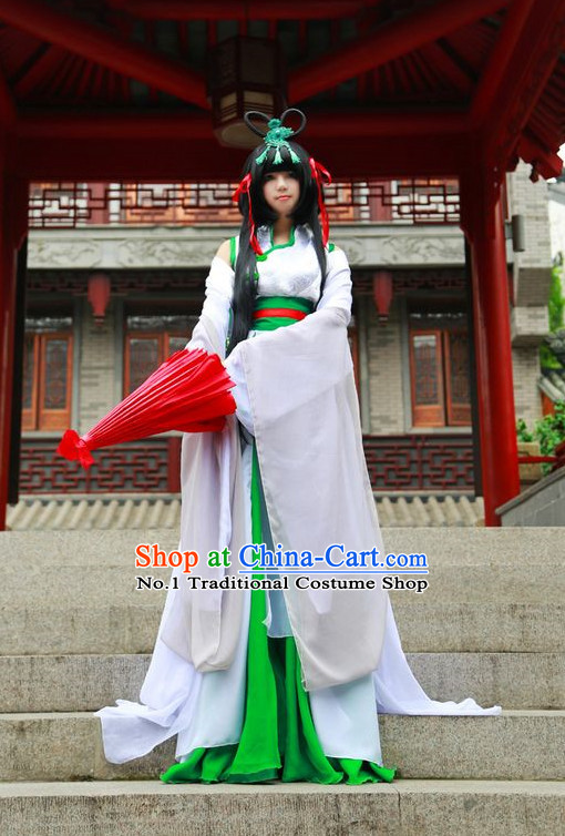 Asian Fashion Chinese Fairy Cosplay Costumes Complete Set for Women