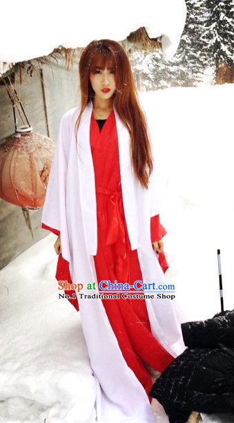 Asian Fashion Chinese Hanfu Clothes Complete Set for Men and Women