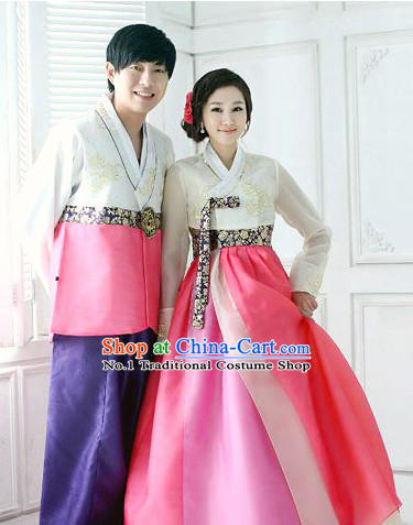 Korean Traditional Hanbok Formal Dresses Special Occasion Dresses for Couple